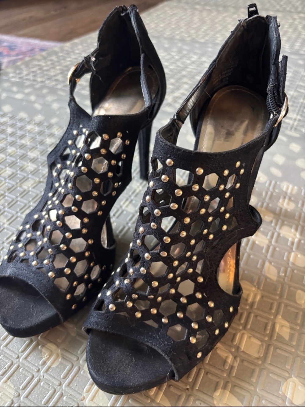 Gold-detail Heels